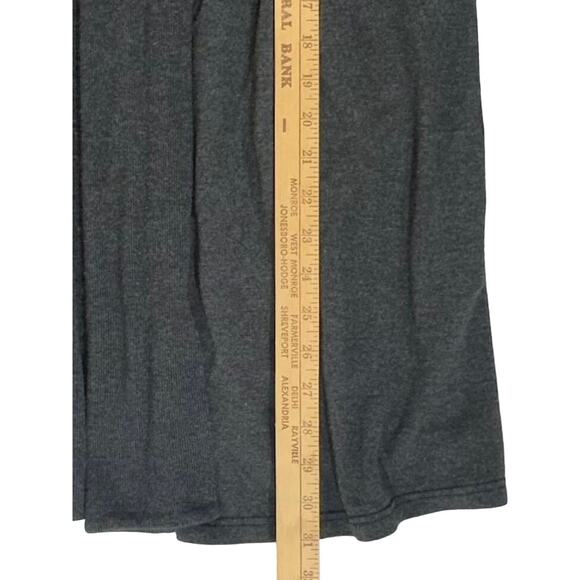 Mono B Cardigan Sweater Size Small Open Front Charcoal Gray Ribbed Stretchy - Picture 8 of 8